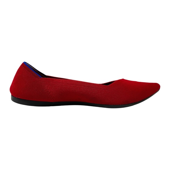 Rothy's The Point in Bright Red Women's Flats Size 10.5 - Picture 3 of 10